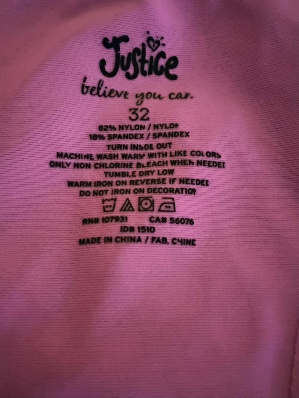 NWT Justice Girls Size 32 Sports Bra Bundle Pink & Black - Picture 3 of 4